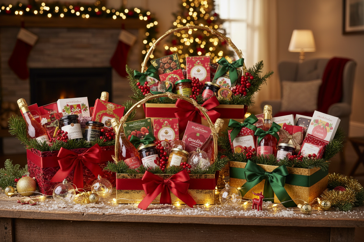 Holiday Christmas baskets